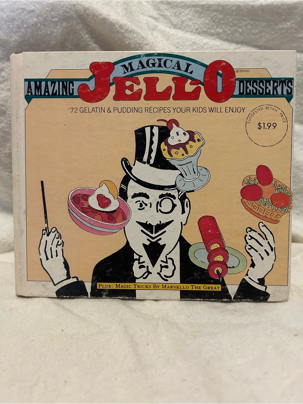 Vintage 1977 Magical Amazing Jello Desserts 72 Recipes Hardcover